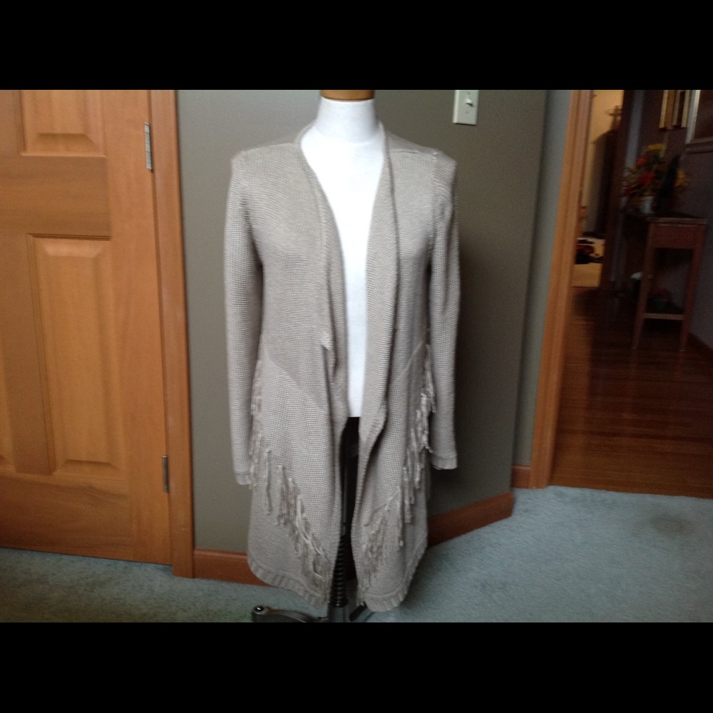 INC Tan Boho Flair Sweater